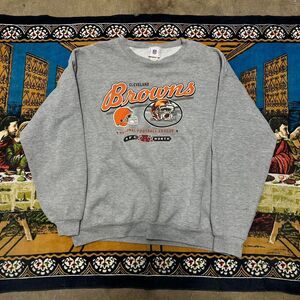 Cleveland Browns NFL crewneck sweatshirt size xl oversized football y2k sports